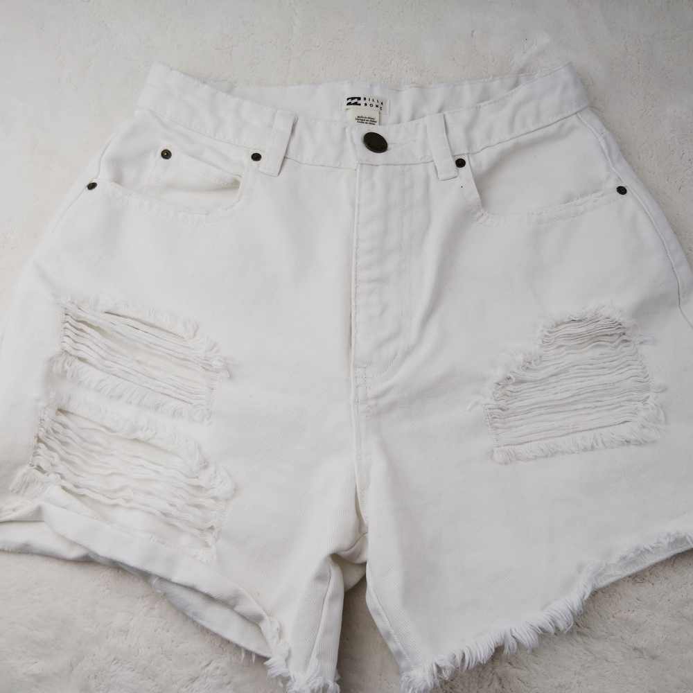 Billabong Women's Denim Shorts Distressed Size 25